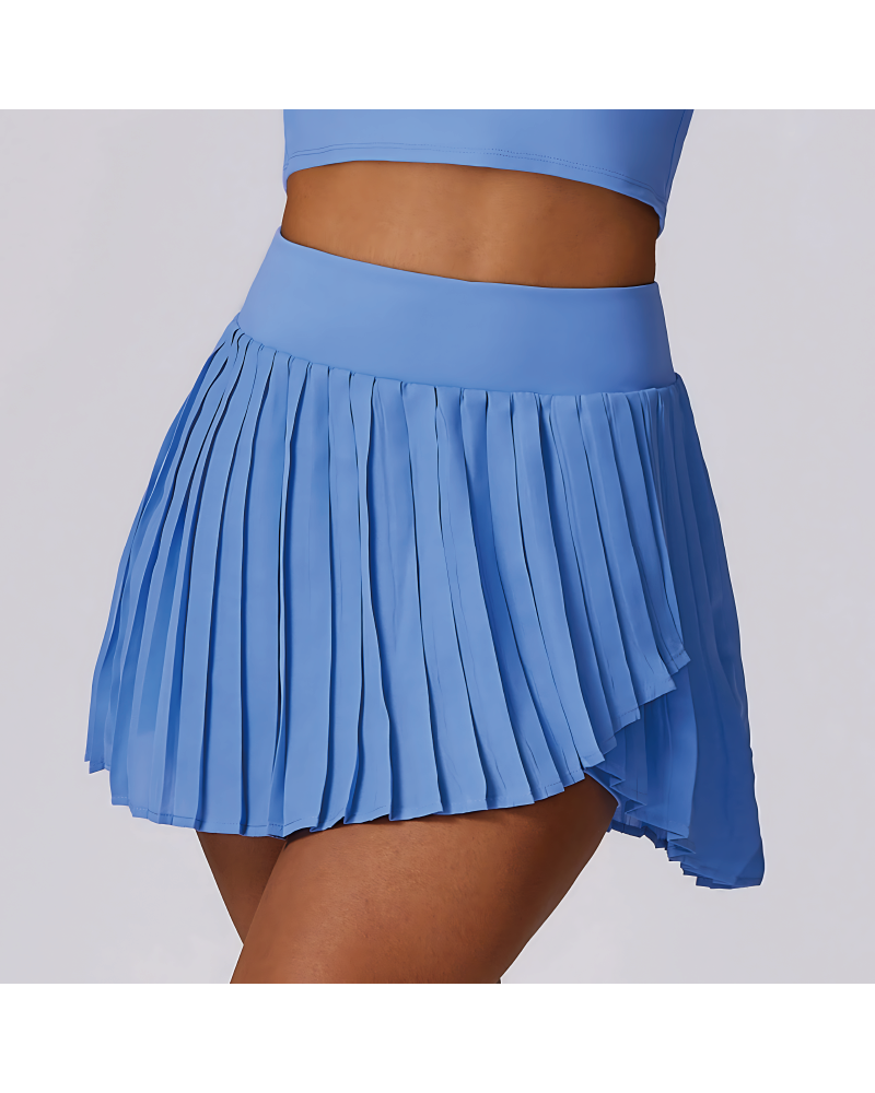 Daily Casual Tennis Skirt Blue L