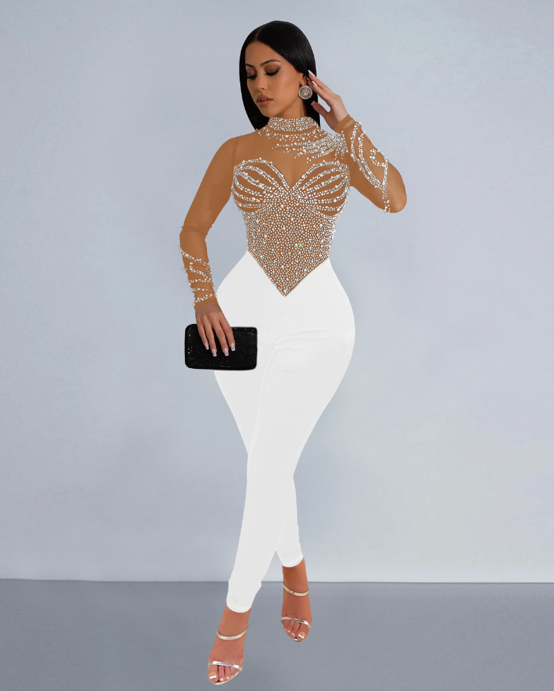 Hypnotize Them Jumpsuit White