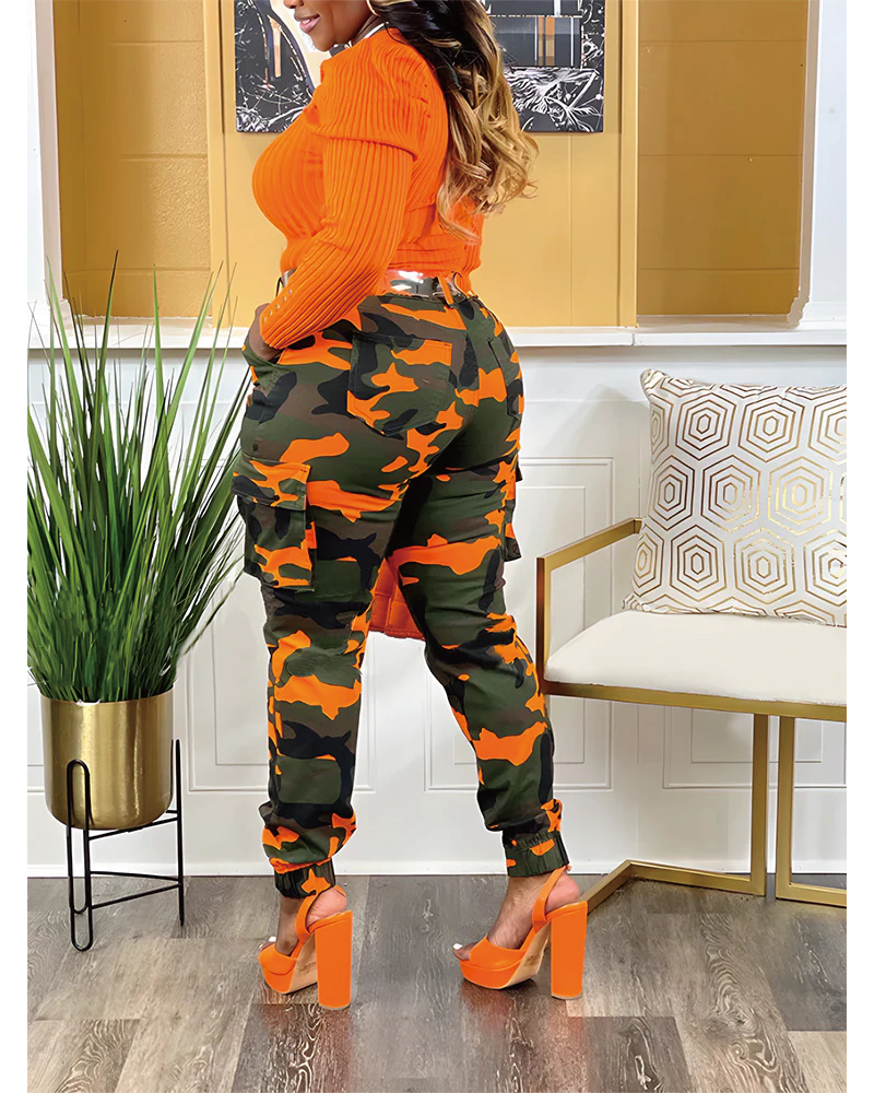 CADET CAMO CARGO JOGGERS