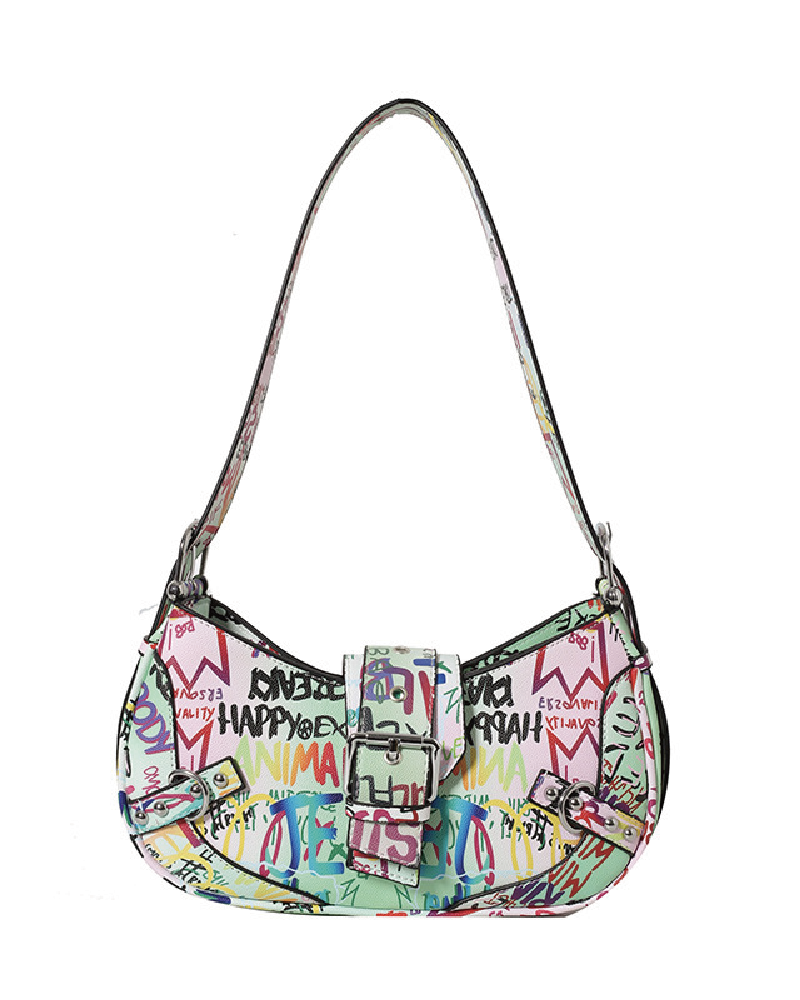 Graffiti Bags White