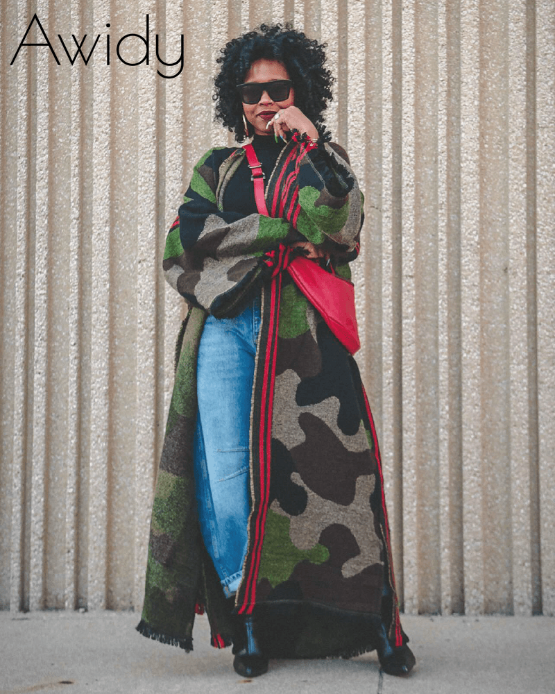 Camo Chic Wool Duster
