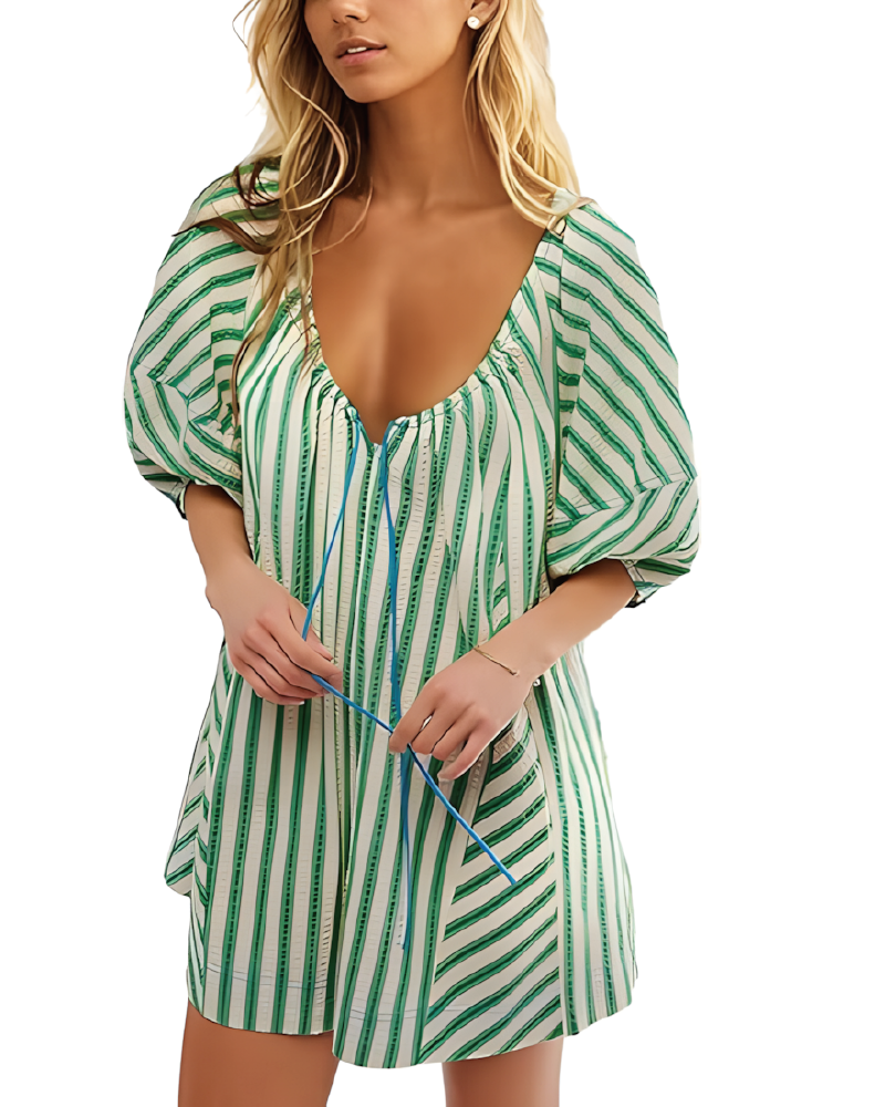Bop Around Romper Green