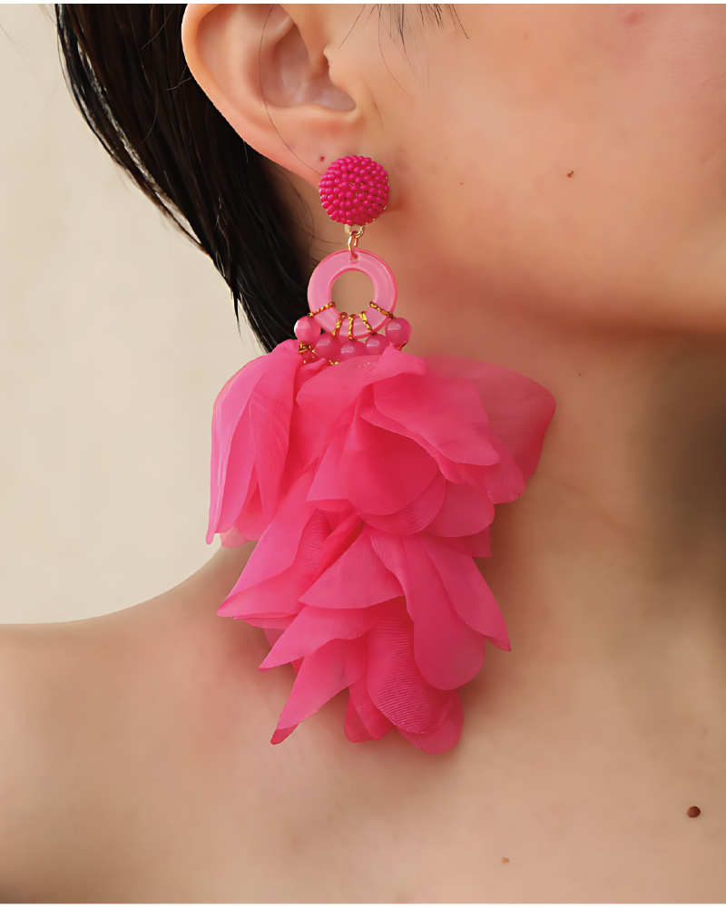 Fairy Love Earrings Magenta