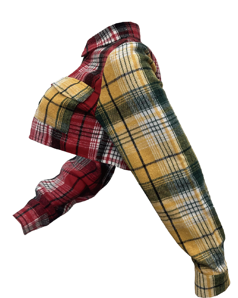 Sofia Crop Flannel Top