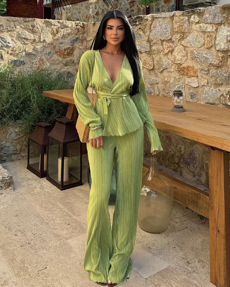 Valerie Pant Set Green