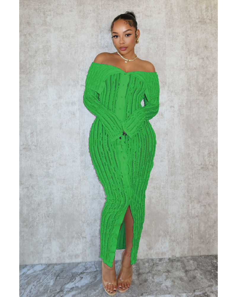 Baybee Midi Dress Green