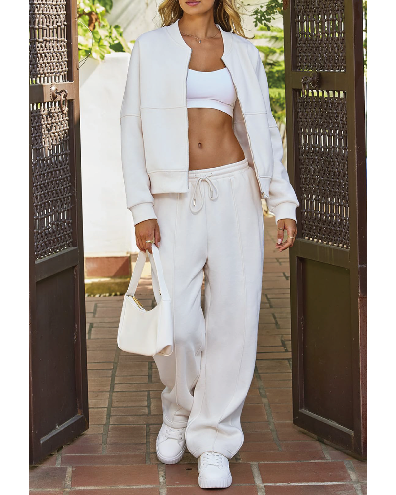 All Time Favorite Two Piece Set White