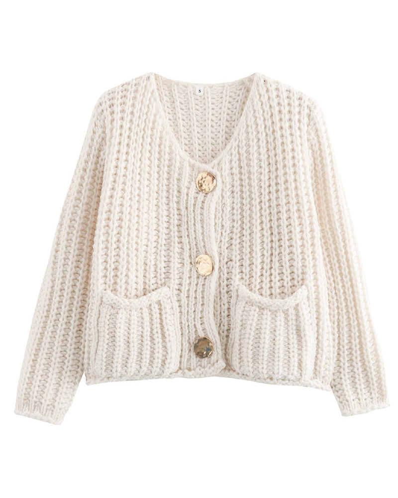 Warm Me Up Cardigan White