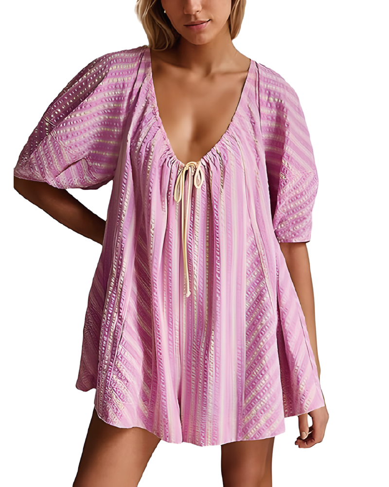 Bop Around Romper Pink