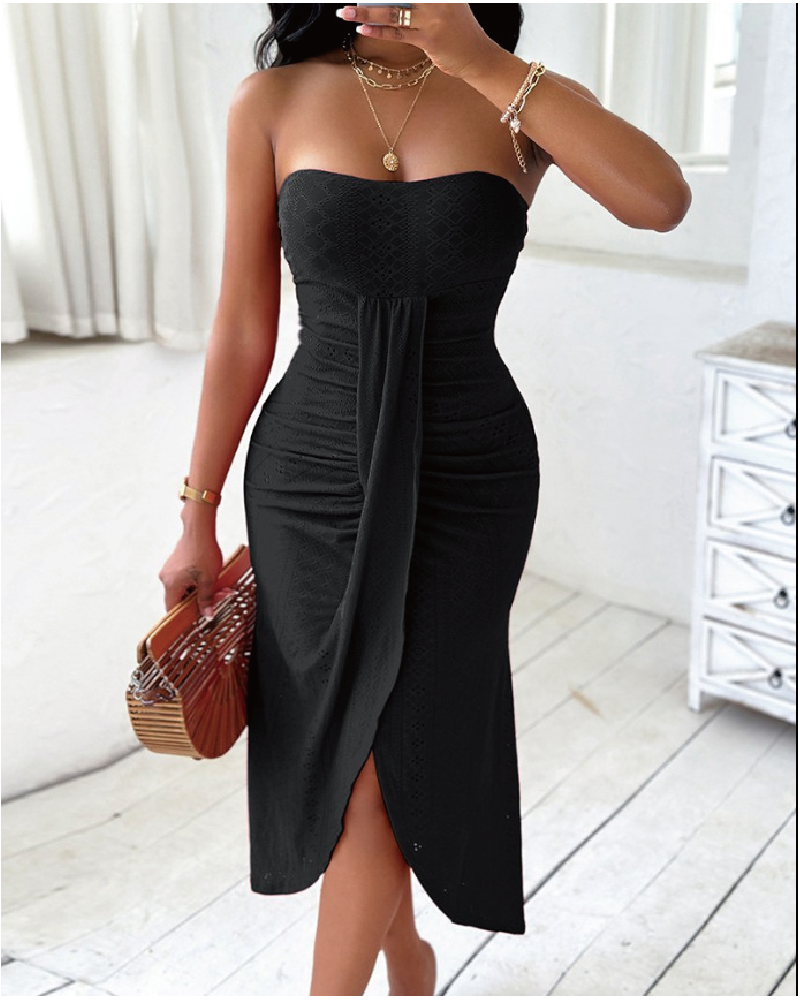 Slayr Holiday Style Dress Black