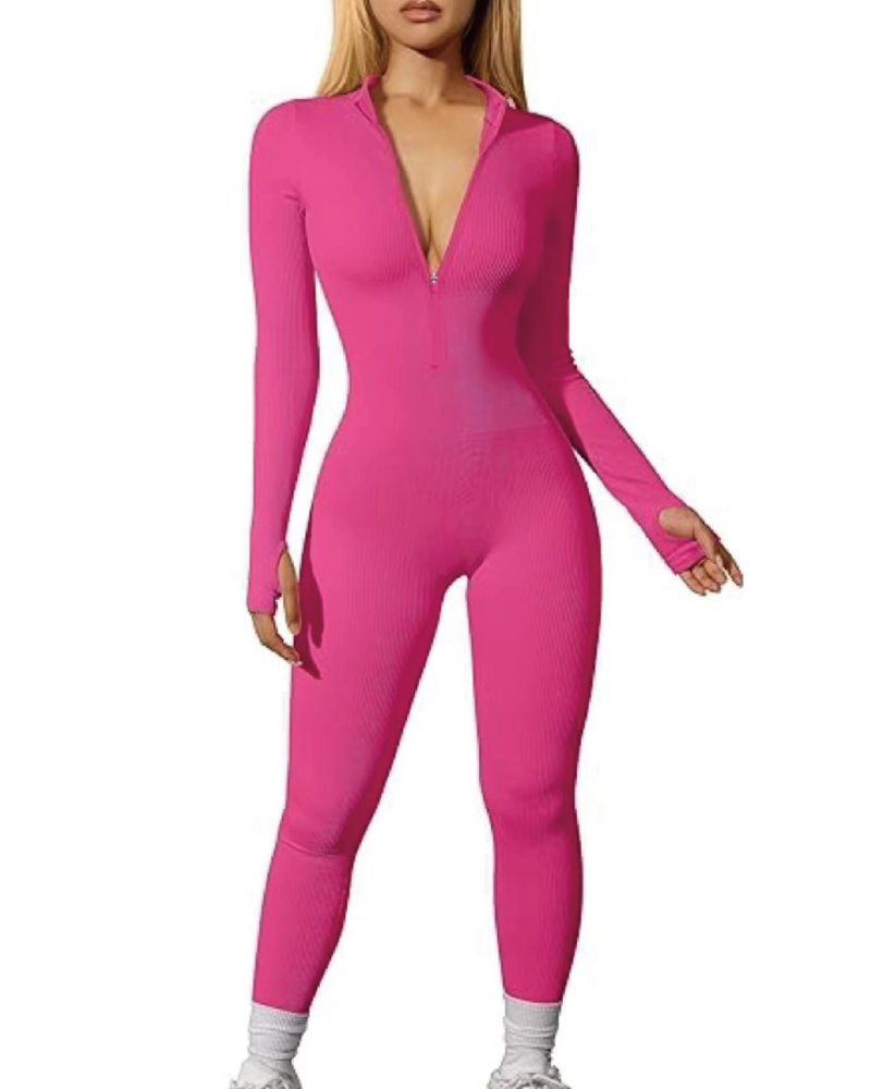 Lucky Label Jumpsuit Hot Pink