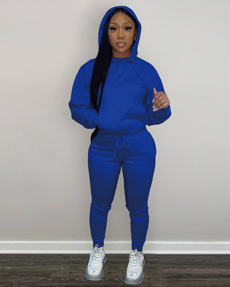 Simple Baddie Pant Set Blue
