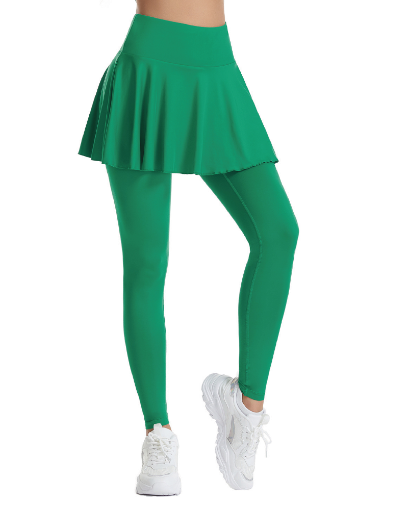 Tennis Skirt Legging Green