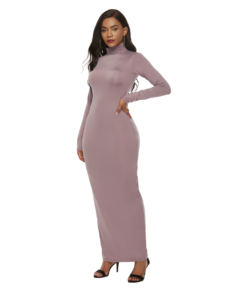 Trophy Wife Bodycon Maxi Dress DustyPink