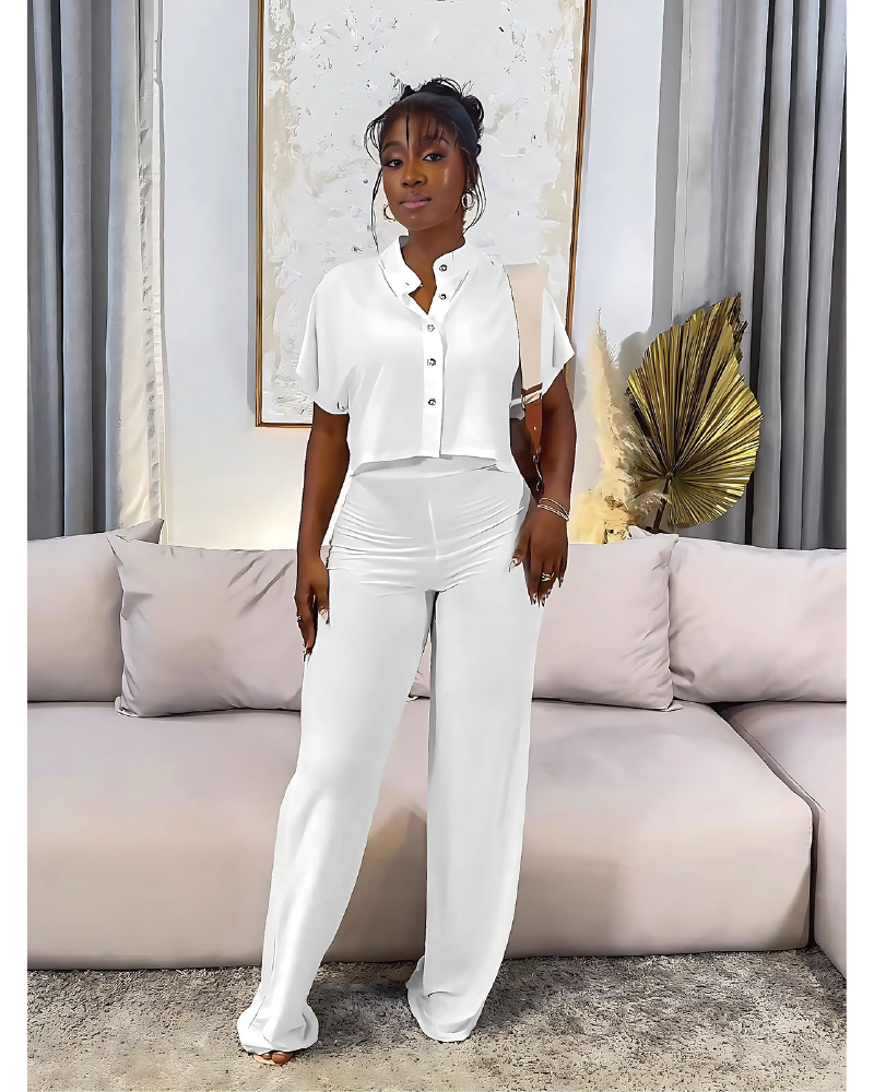 In My Era Pant Set White
