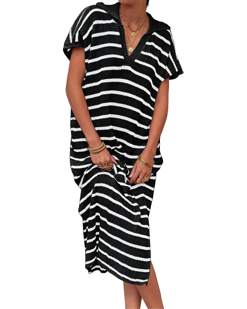 Striped Crochet Dress