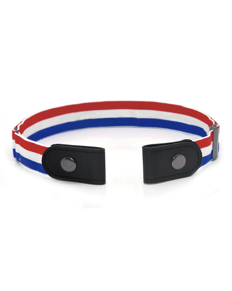 Buckle-free elastic belts Striped