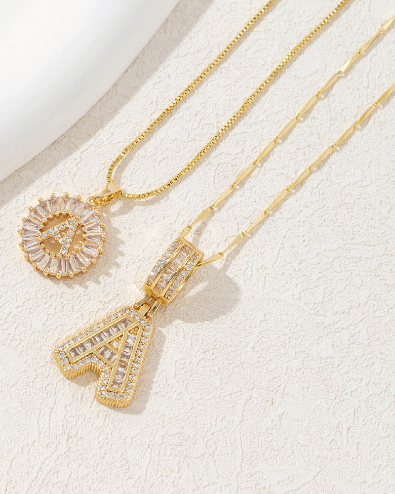 Initials Necklace 26 Letters A