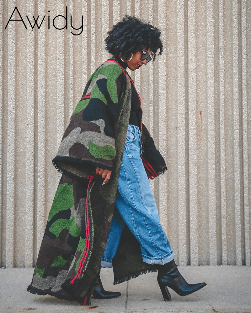 Camo Chic Wool Duster