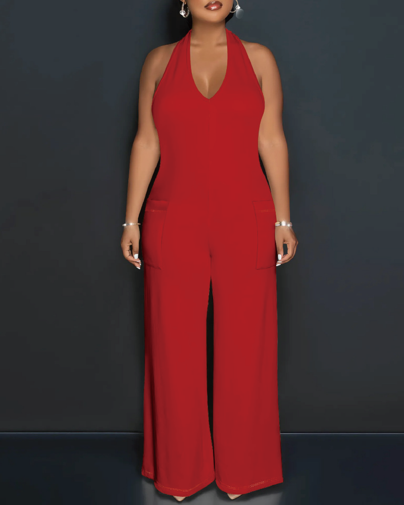 Baylin Jumpsuit Red