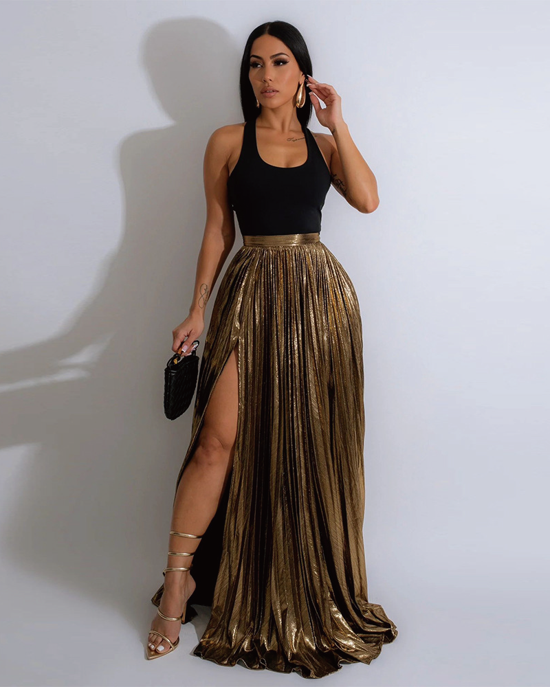 Amiyah Babe Skirt Gold