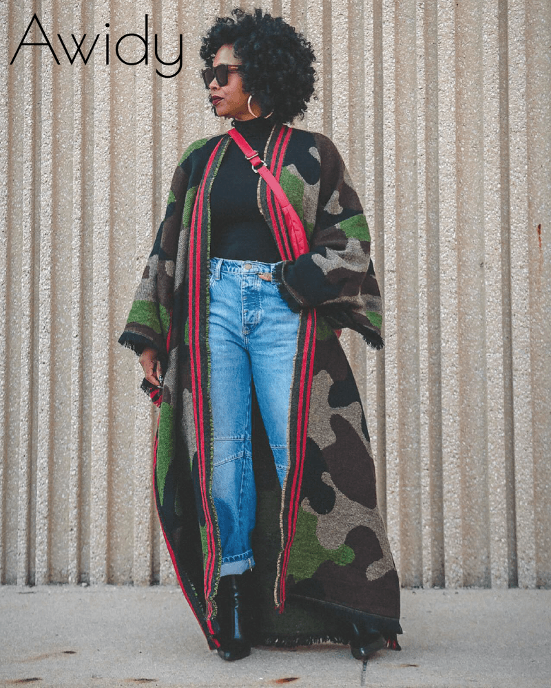 Camo Chic Wool Duster