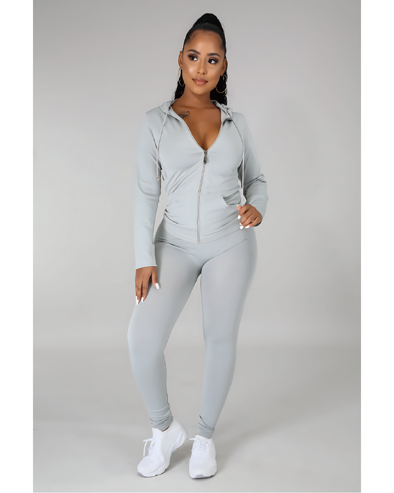 Robin Hoodie Set Gray