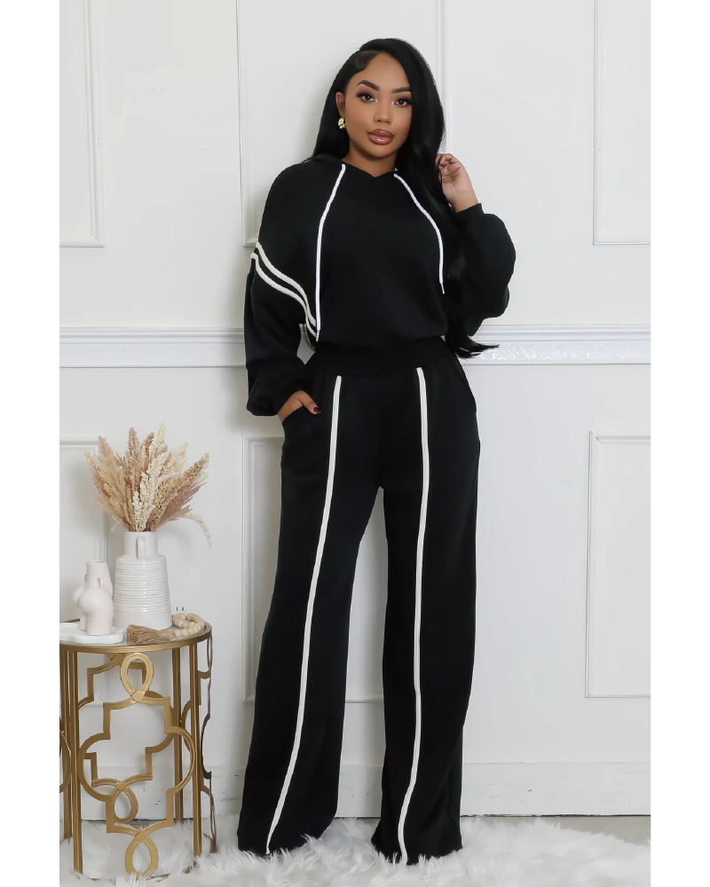 Stand And Deliver Pant Set Black