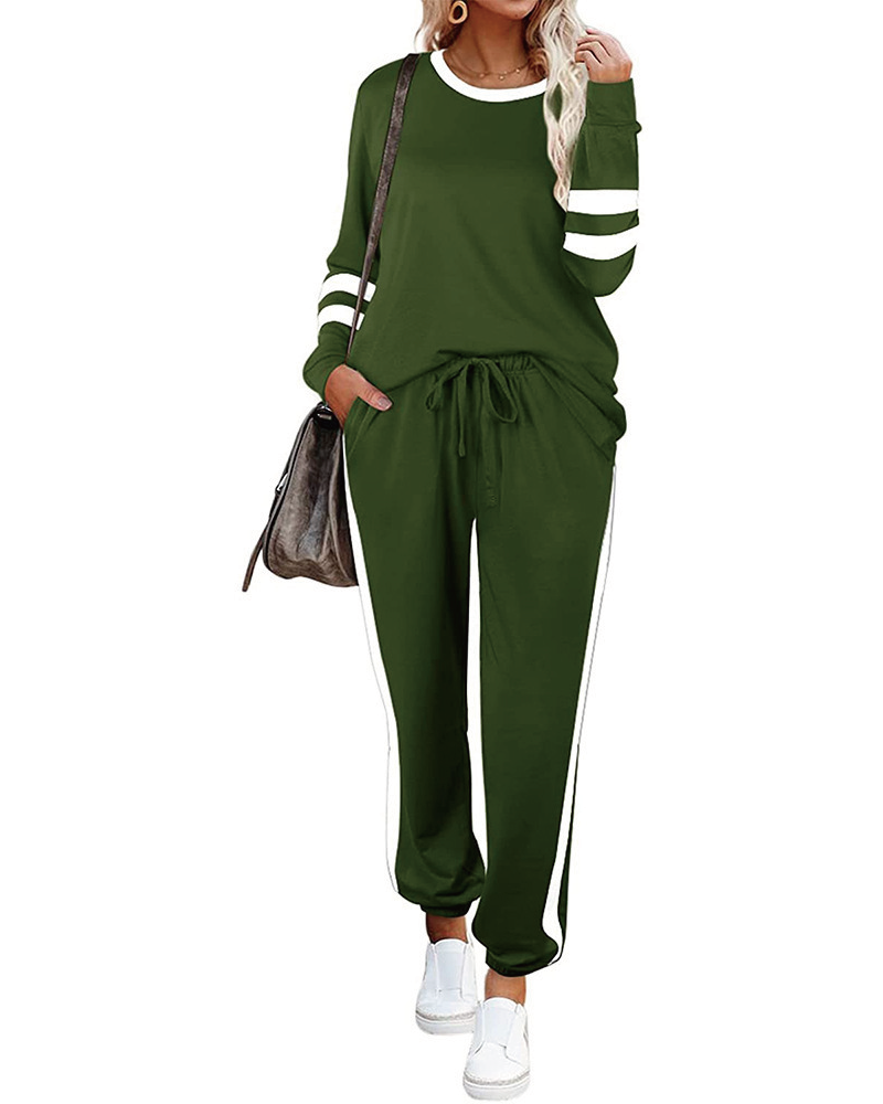 Keep Score Pant Set Green