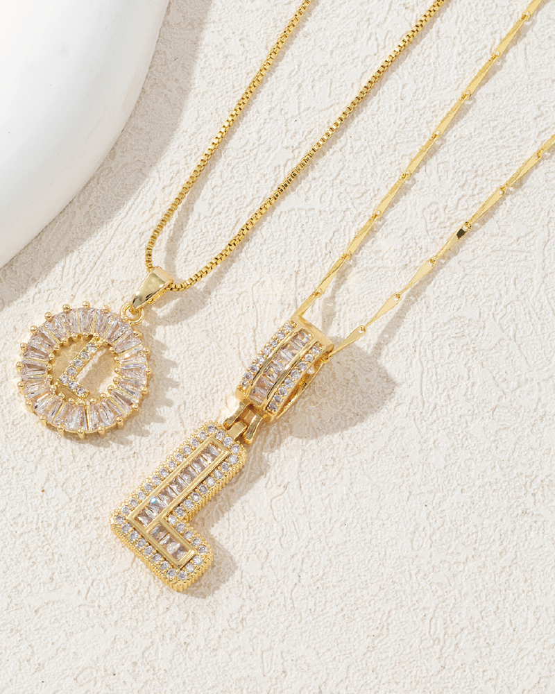 Initials Necklace 26 Letters L