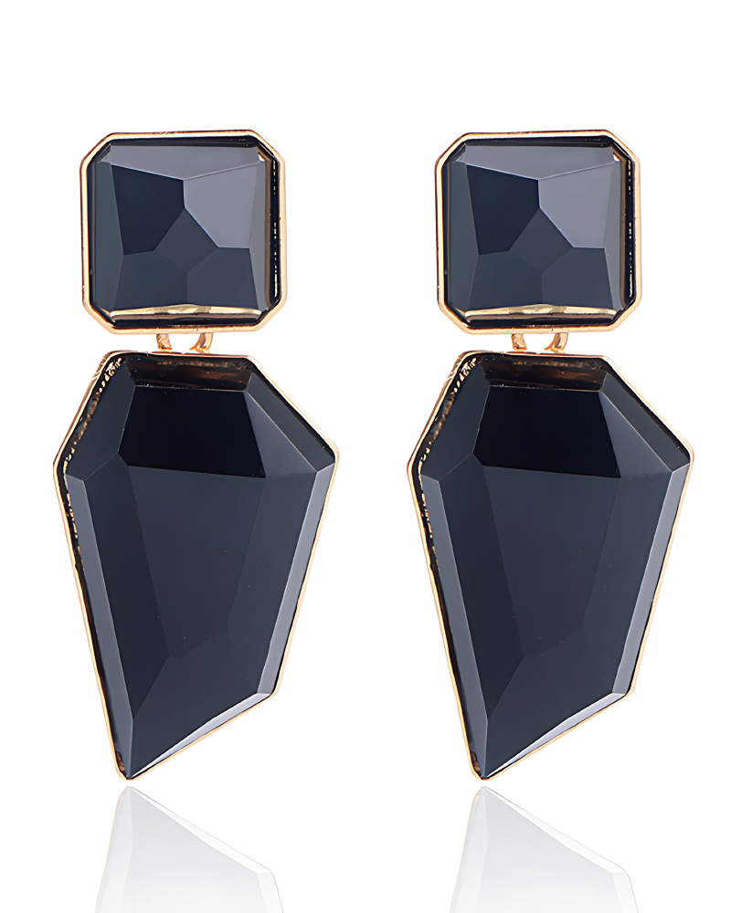 Taraji Earrings Black