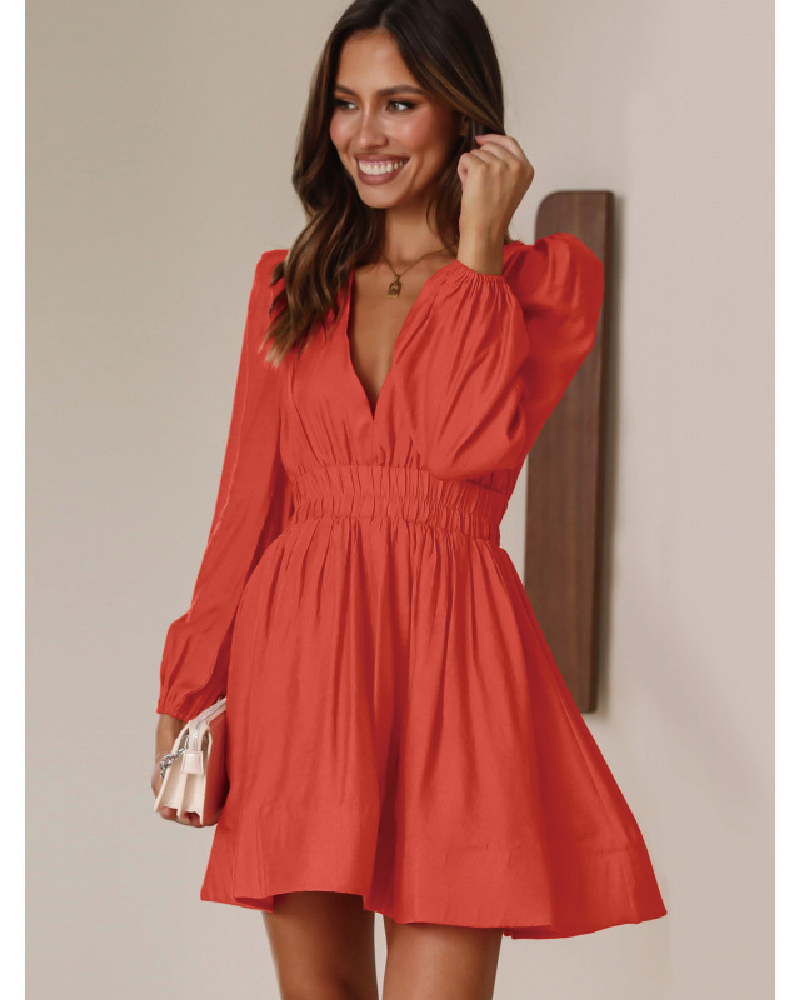 Francesca Mini Dress Orange