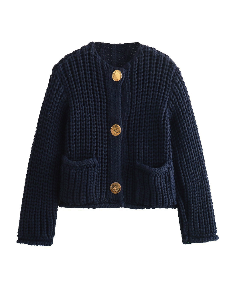 Warm Me Up Cardigan Navy