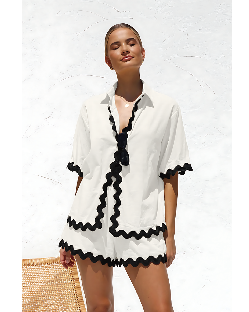 Asmara Two Piece Set White