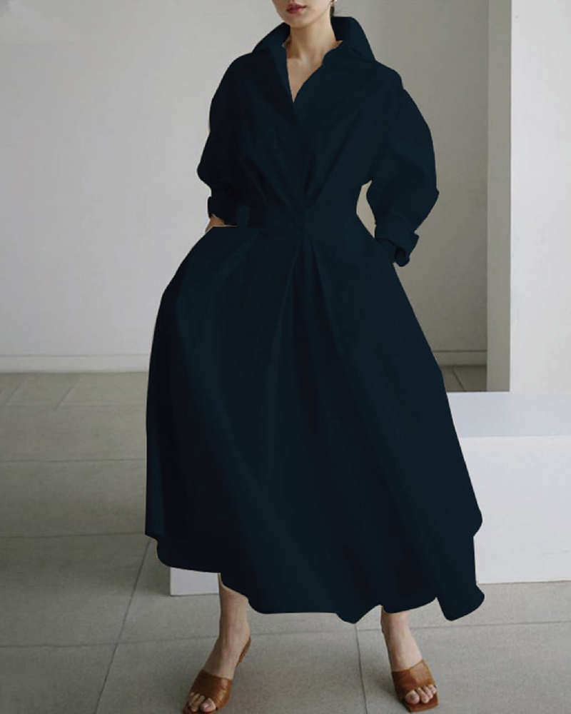 CLASSY SASSY DRESS Navy