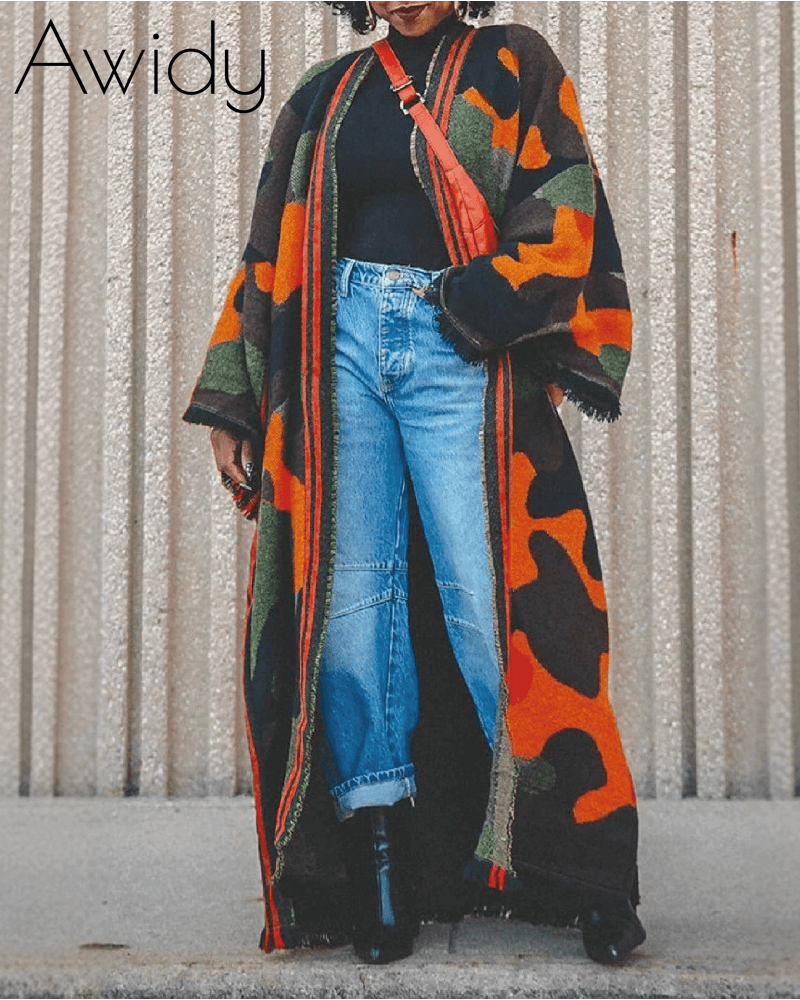 Camo Chic Wool Duster