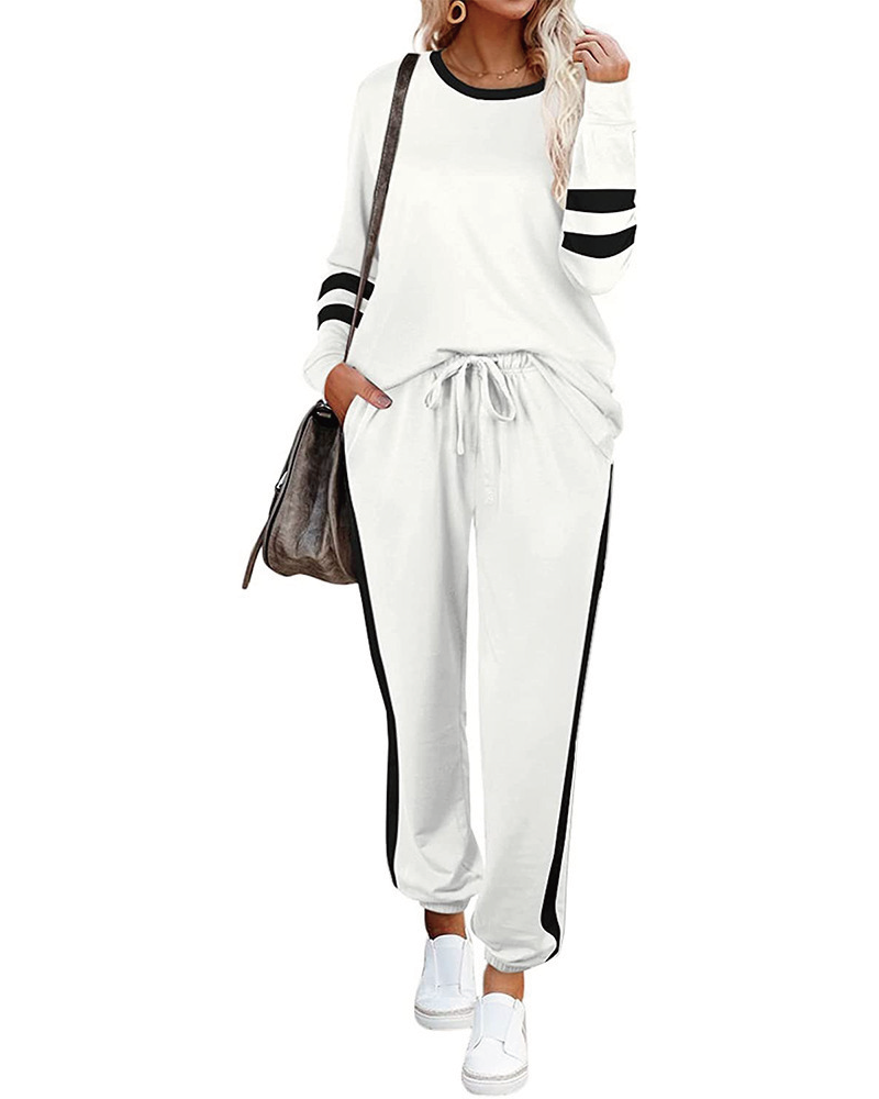Keep Score Pant Set White