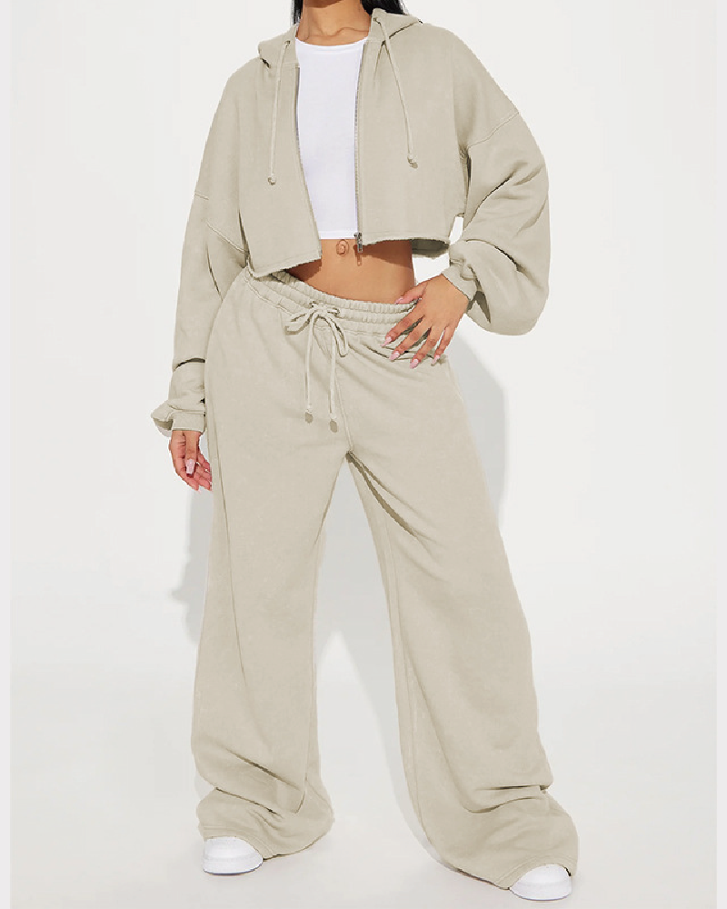 On The Go Fleece Pant Set