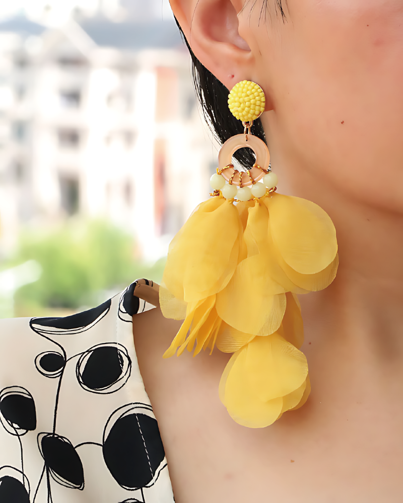 Fairy Love Earrings Yellow