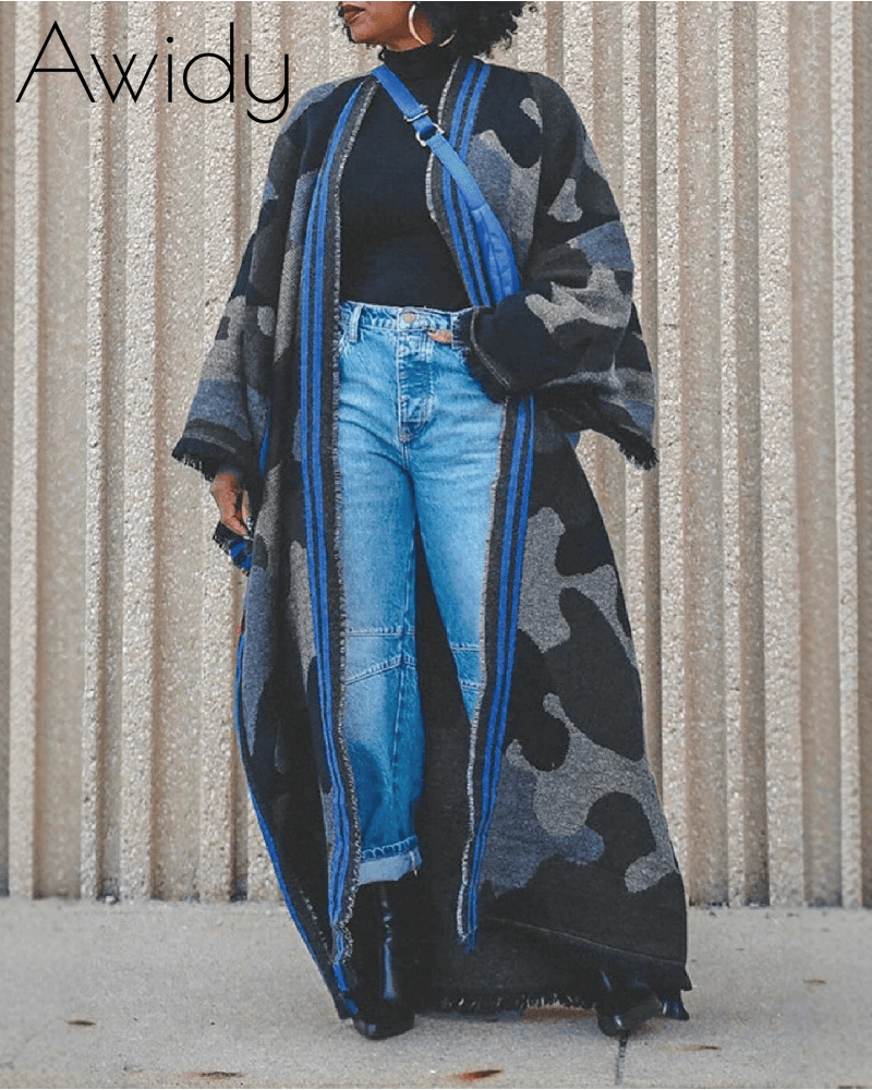 Camo Chic Wool Duster