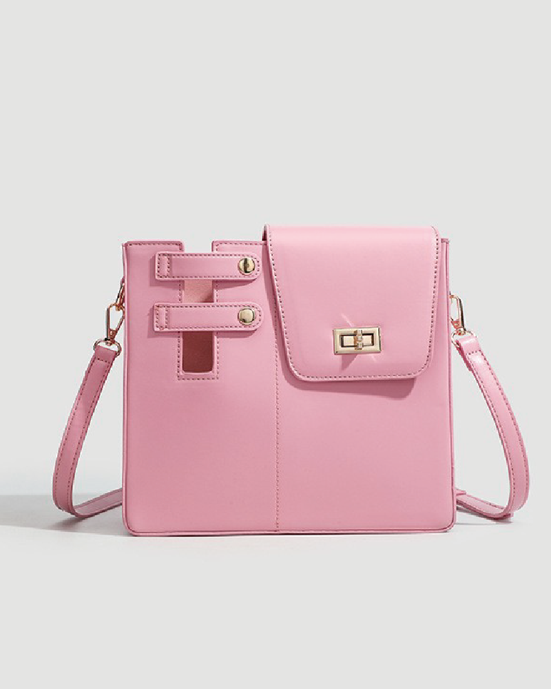 Crossbody Cup Holder Bag Pink