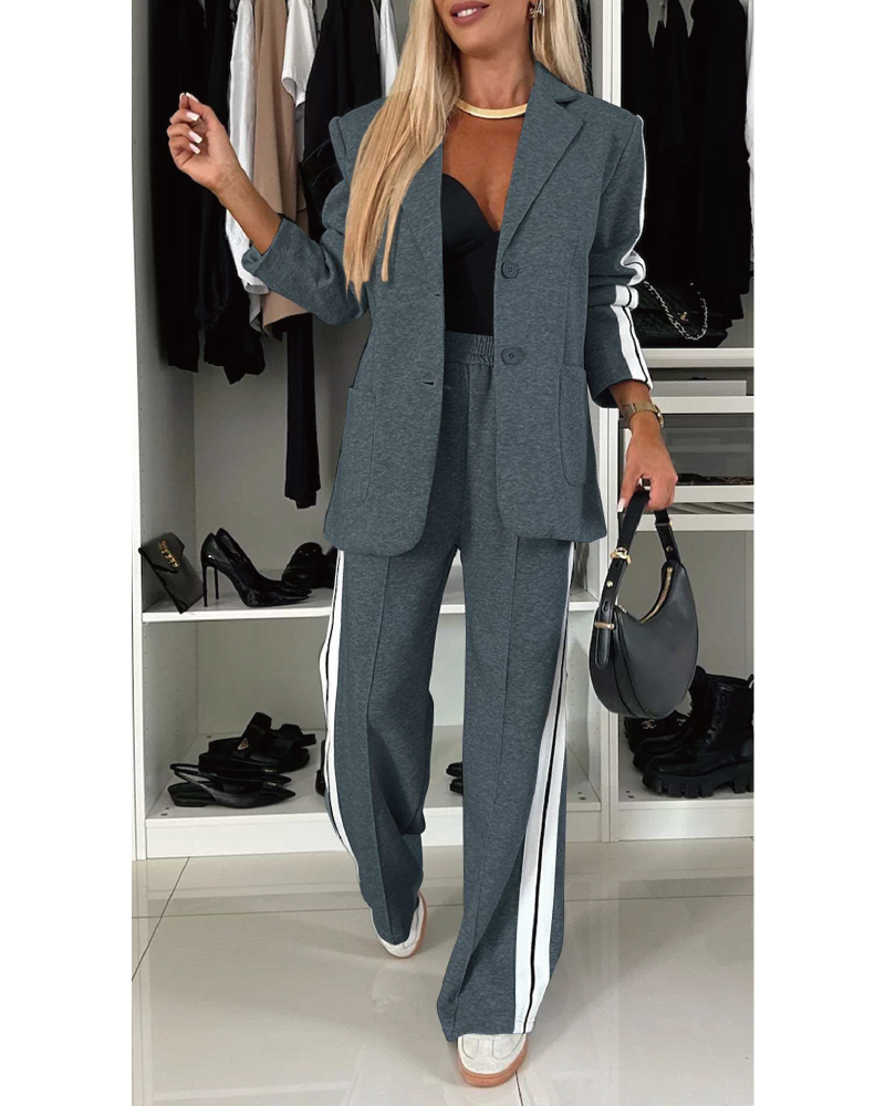 Boss Babe Pant Set Dark Grey