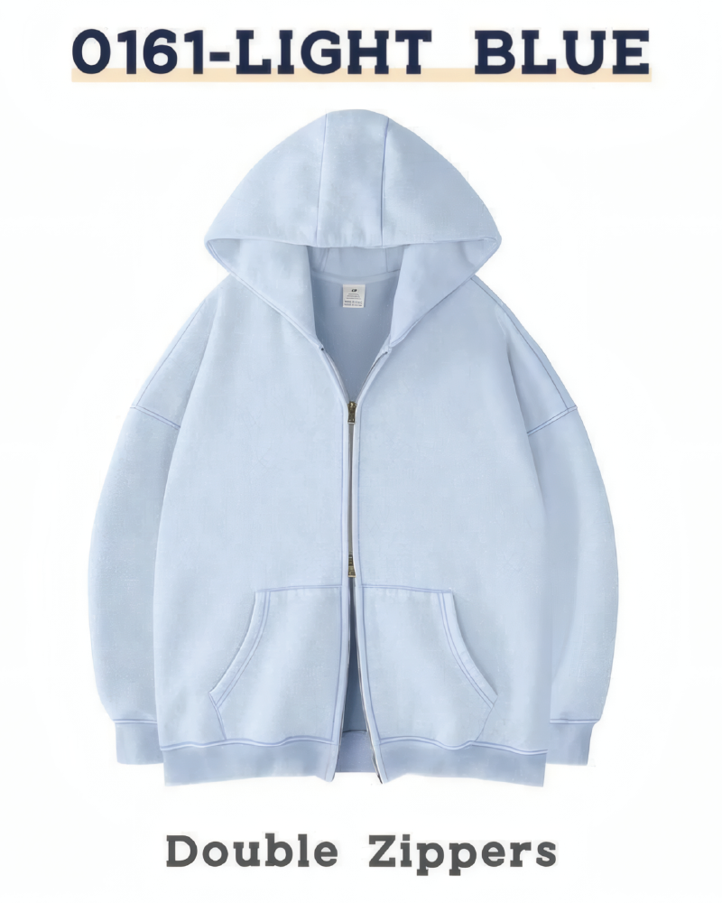 Oversized Zip-Up Hoodie