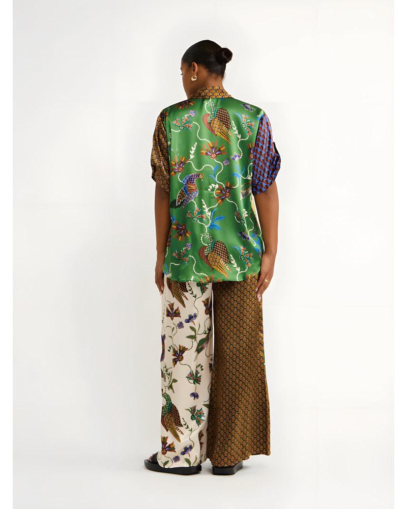Birdie Spliced Shirt&Pants