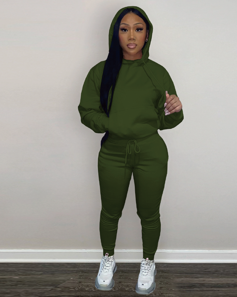 Simple Baddie Pant Set Green