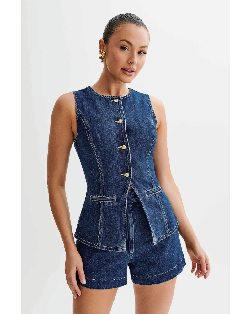 Urban Chic Denim Set Dark Denim Blue