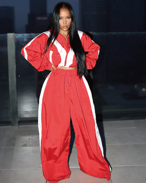 Chill Day Wide-Leg Windbreaker Set