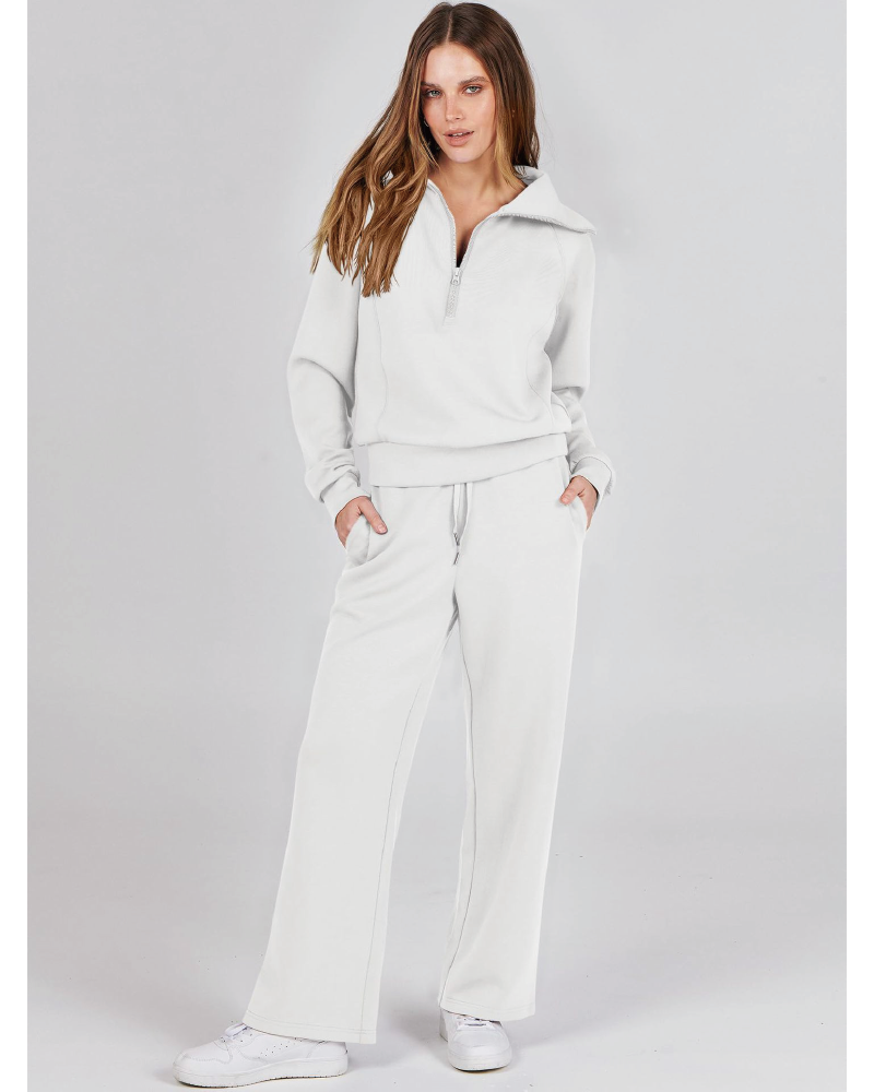 Everyday Essential Pant Set White