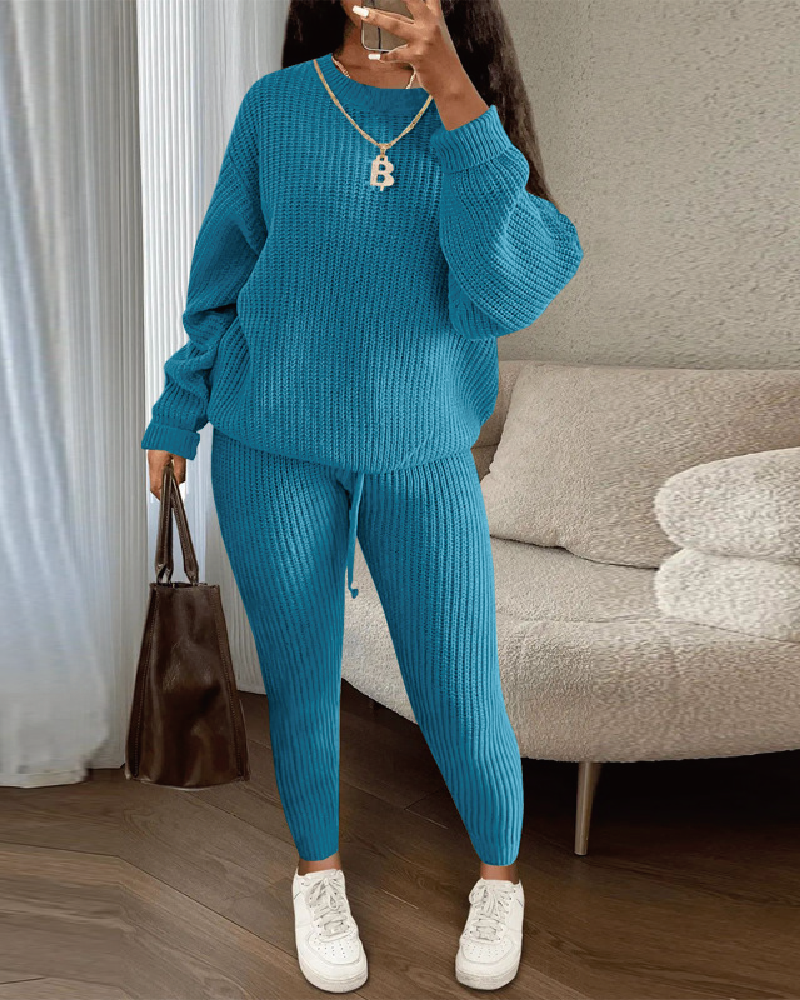 Stay Inside Pant Set Blue