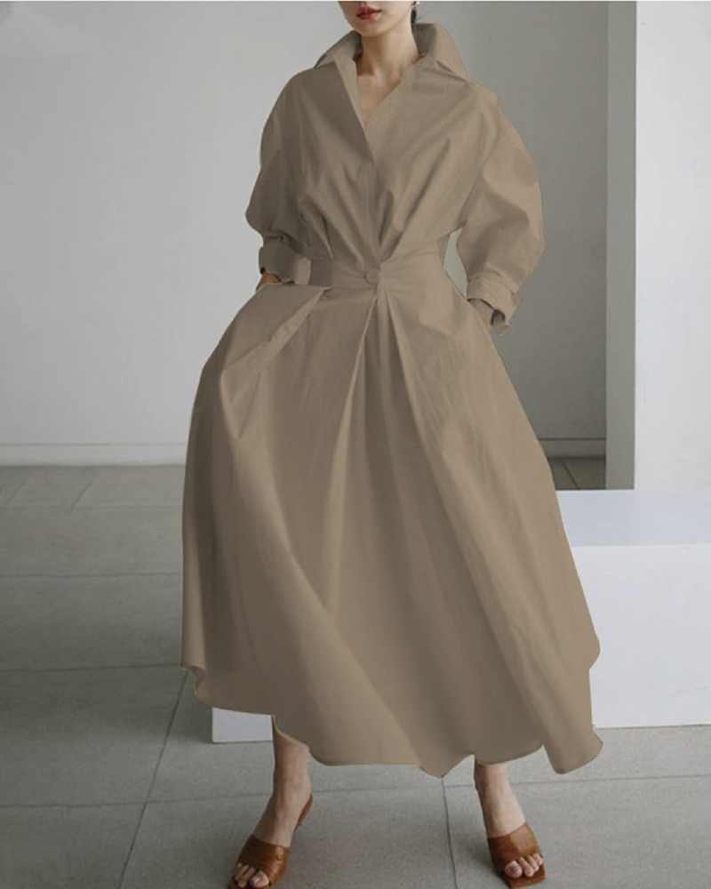 CLASSY SASSY DRESS Tan